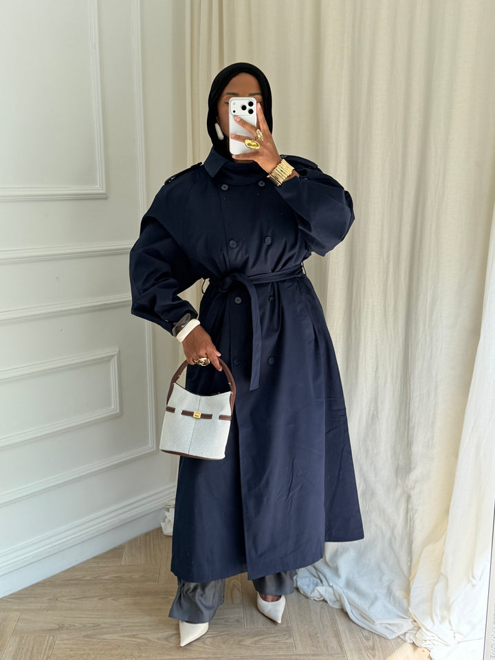 TRENCH MUSE BLEU MARINE