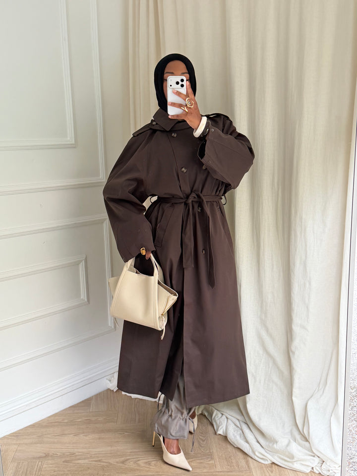 TRENCH MUSE MARRON