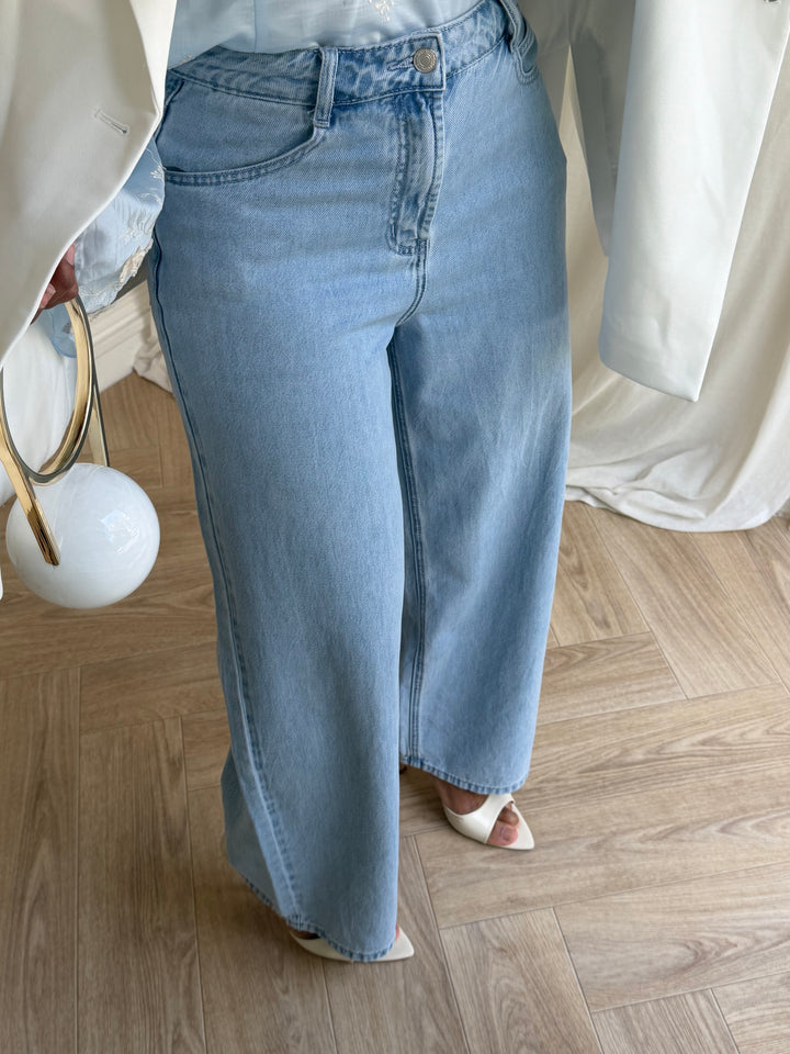 JEAN LARGE BLEU CLAIR