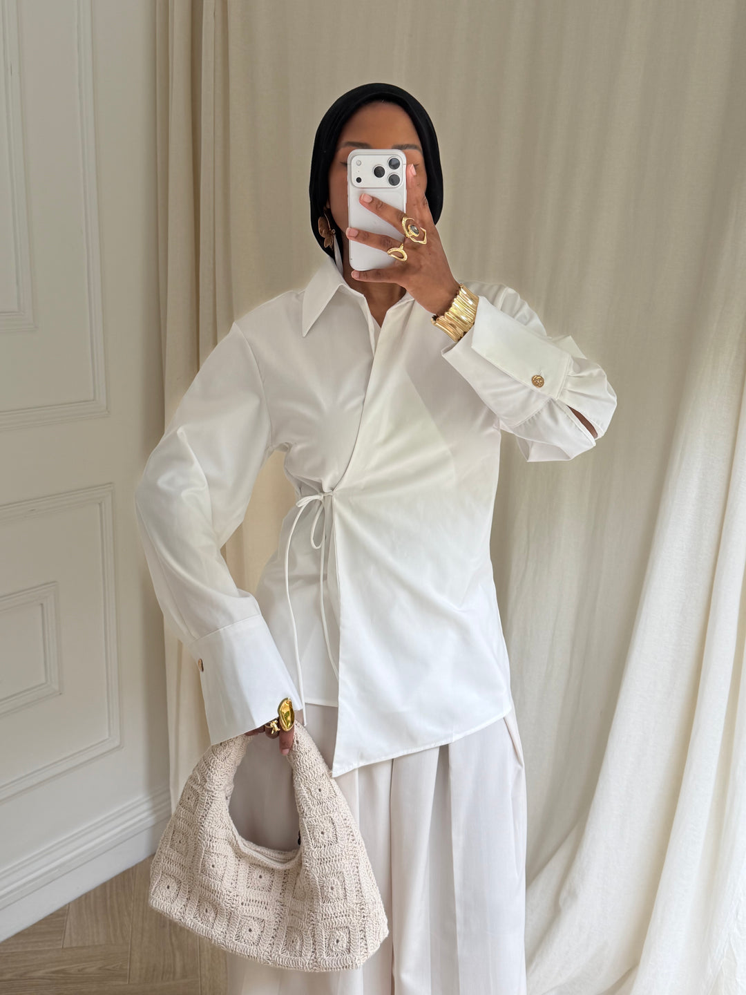 BLOUSE CROISÉ BLANCHE