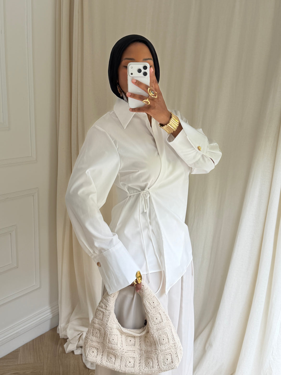 BLOUSE CROISÉ BLANCHE