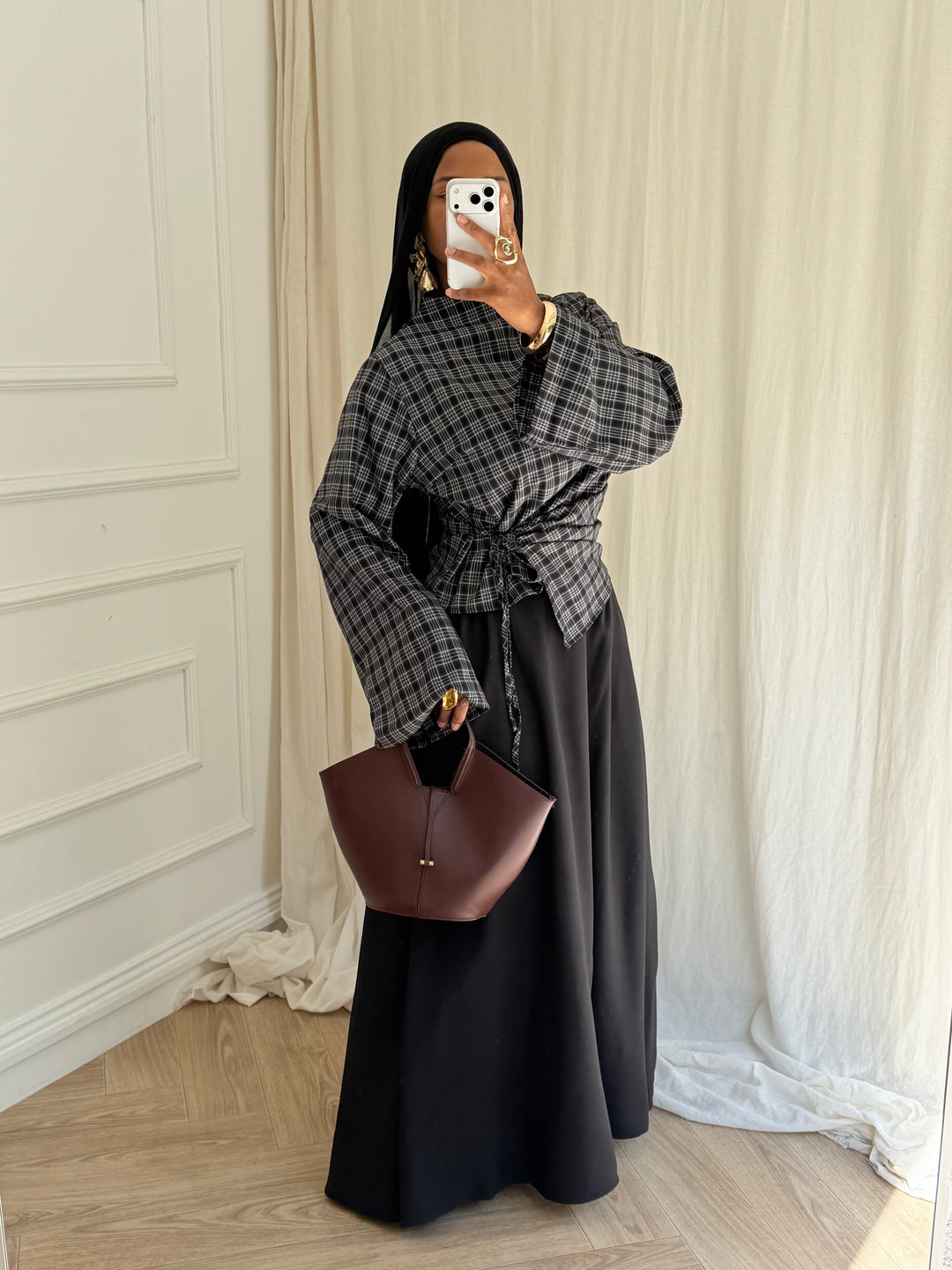 ENSEMBLE JUPE A CARREAUX