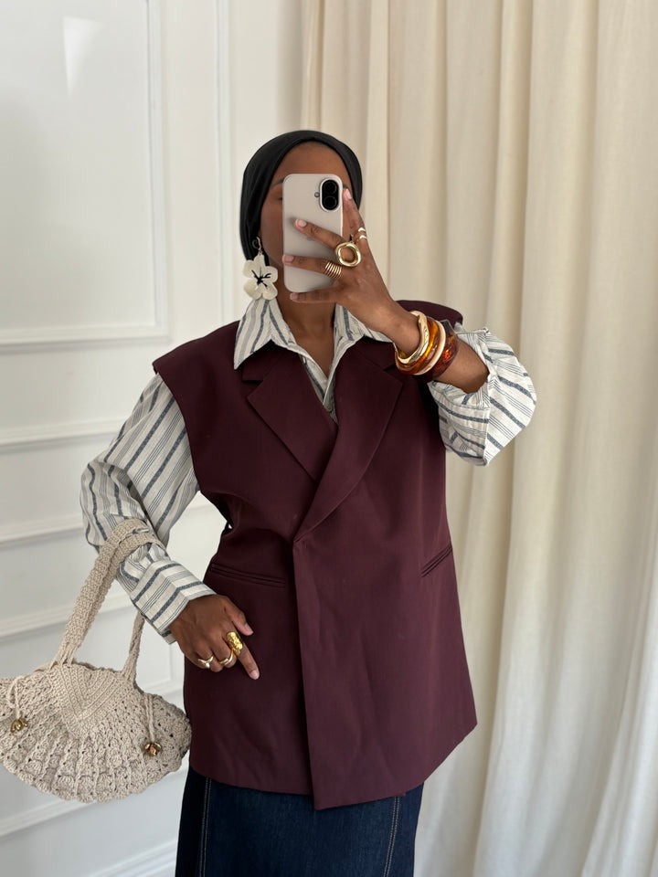 BLAZER AMANAH BORDEAUX