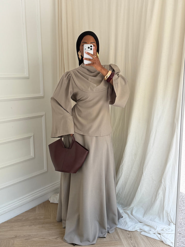 ENSEMBLE HANNA AUTOMNE TAUPE CLAIR