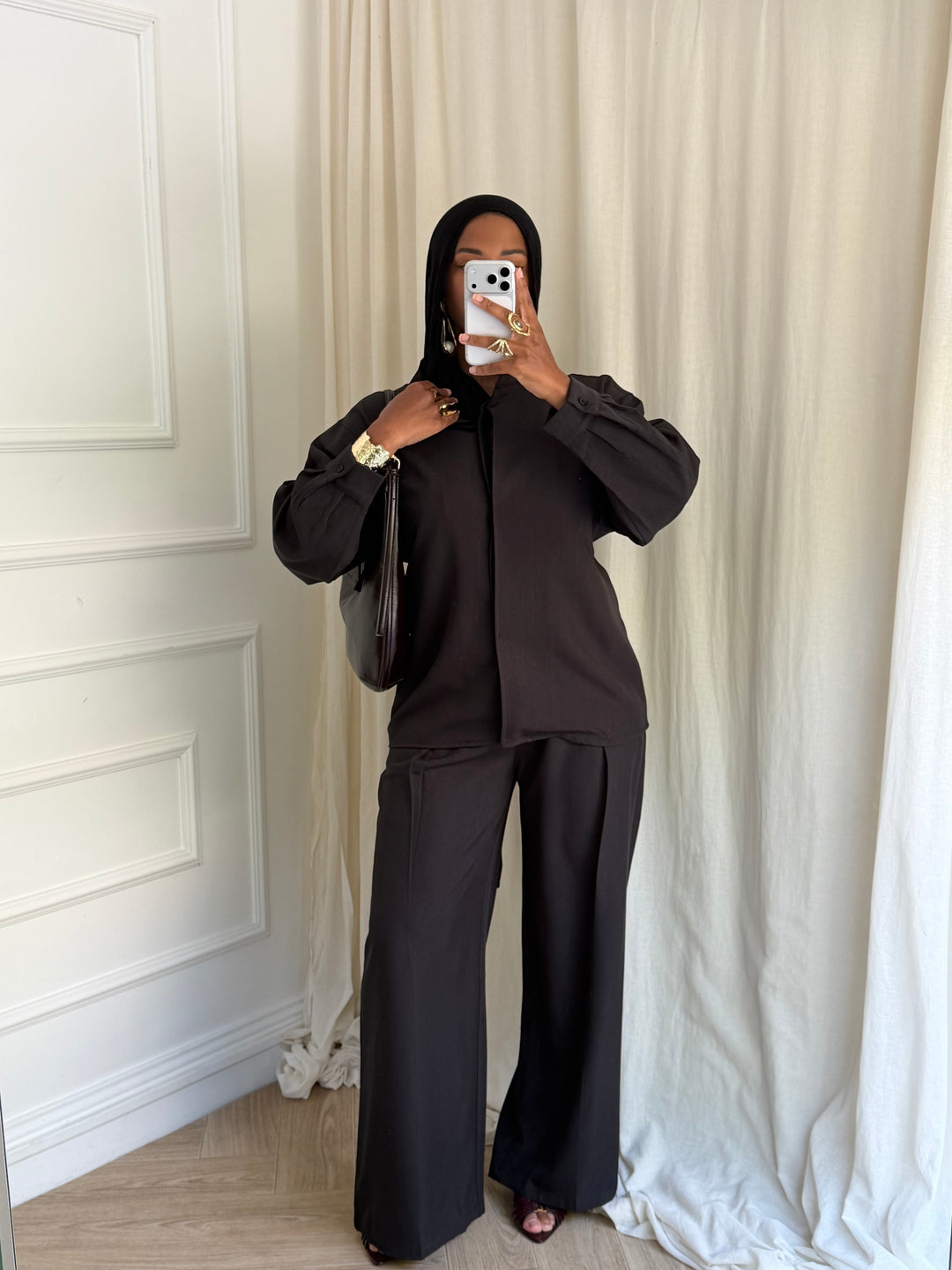 SET BLOUSE Manhattan NOIR