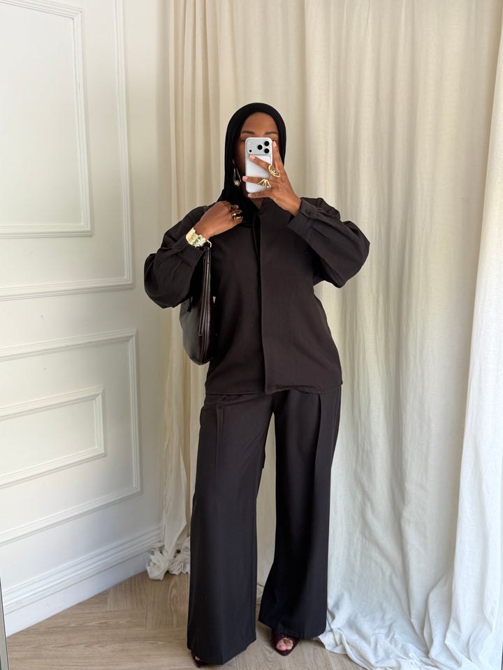 SET BLOUSE Manhattan NOIR