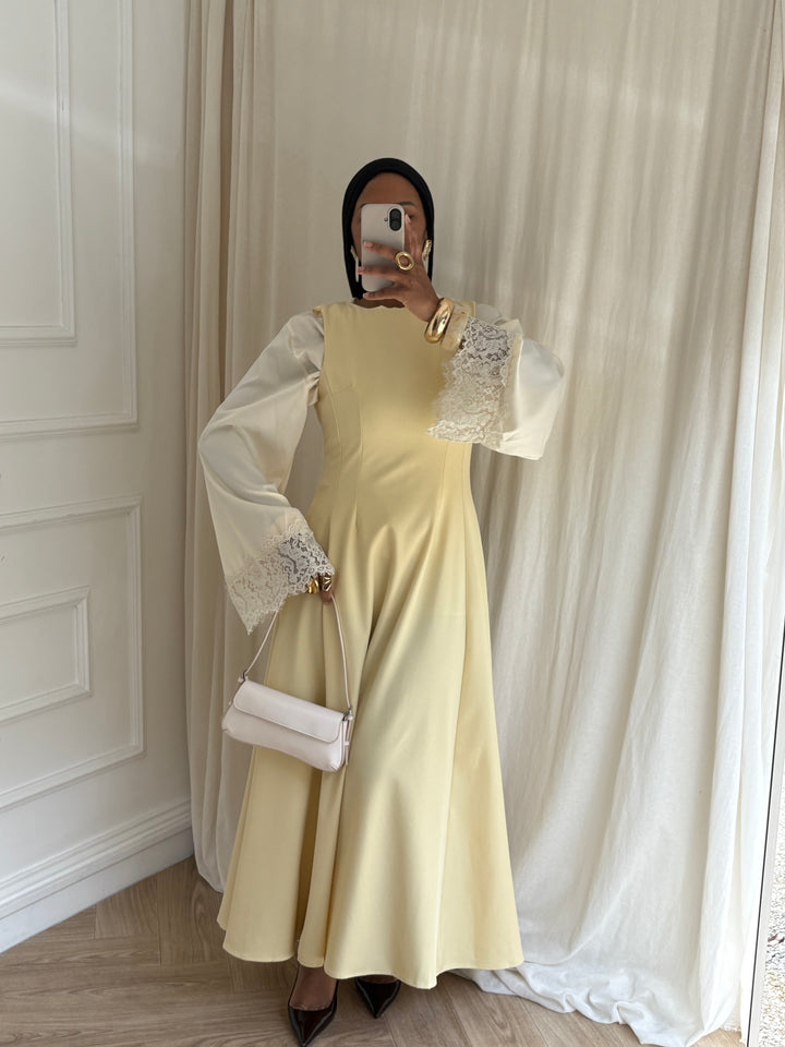 ROBE TAILLEUR JAUNE