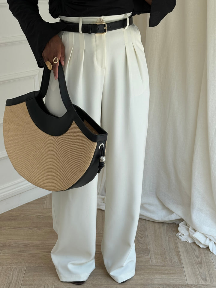 PANTALON PREMIUM TALL ÉCRU