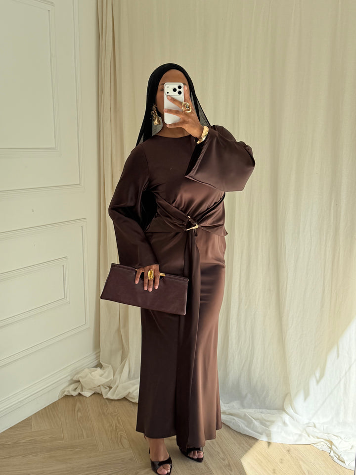 ROBE EVA MARRON
