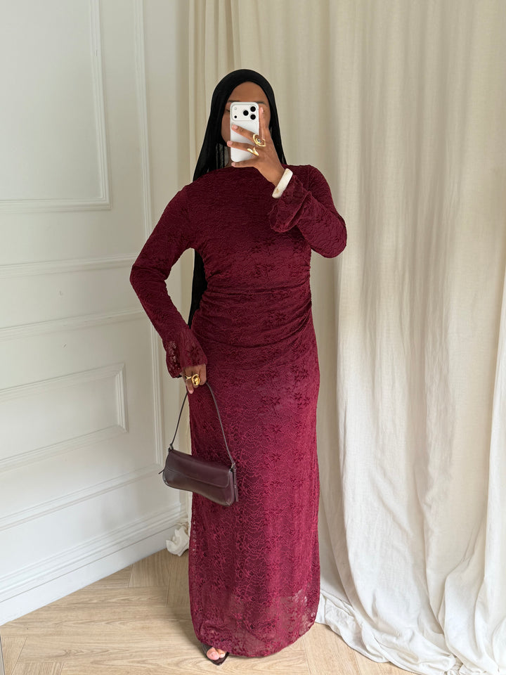 ROBE LEONNIE BORDEAUX