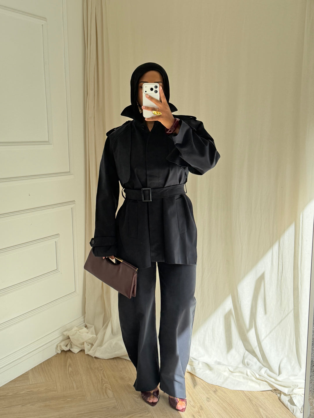 PANTALON TRENCH BLEU MARINE