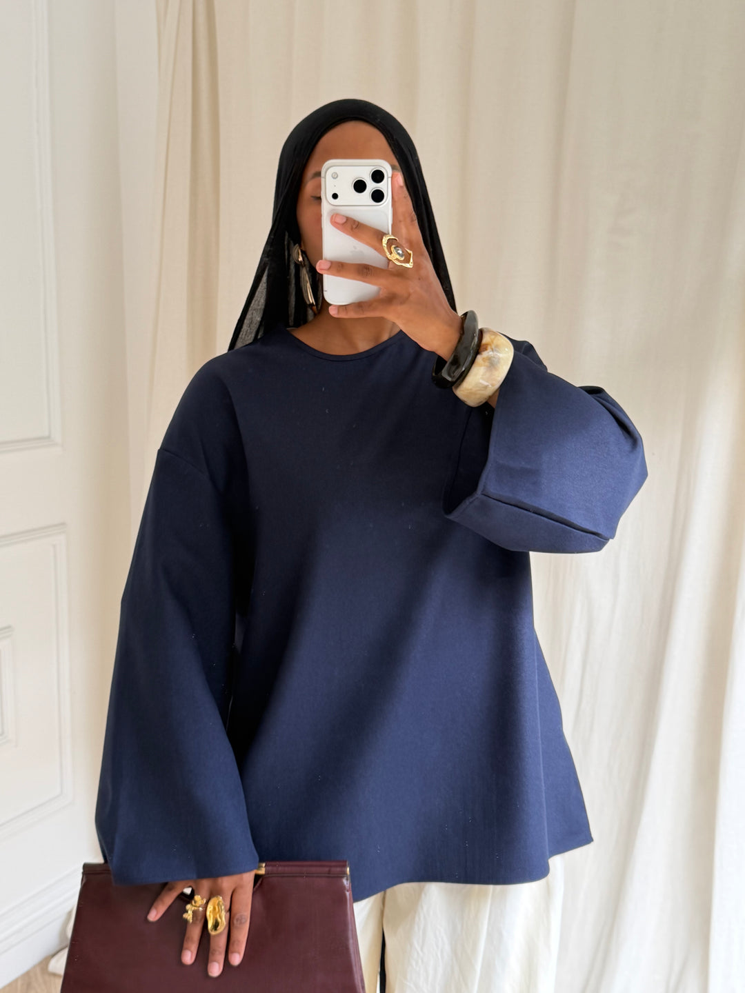 TOP ESSENTIEL BLEU MARINE