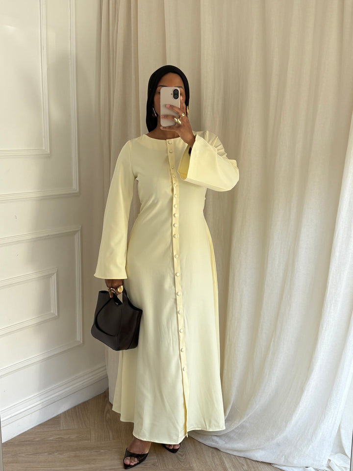 ROBE BOUTONNÉE JAUNE