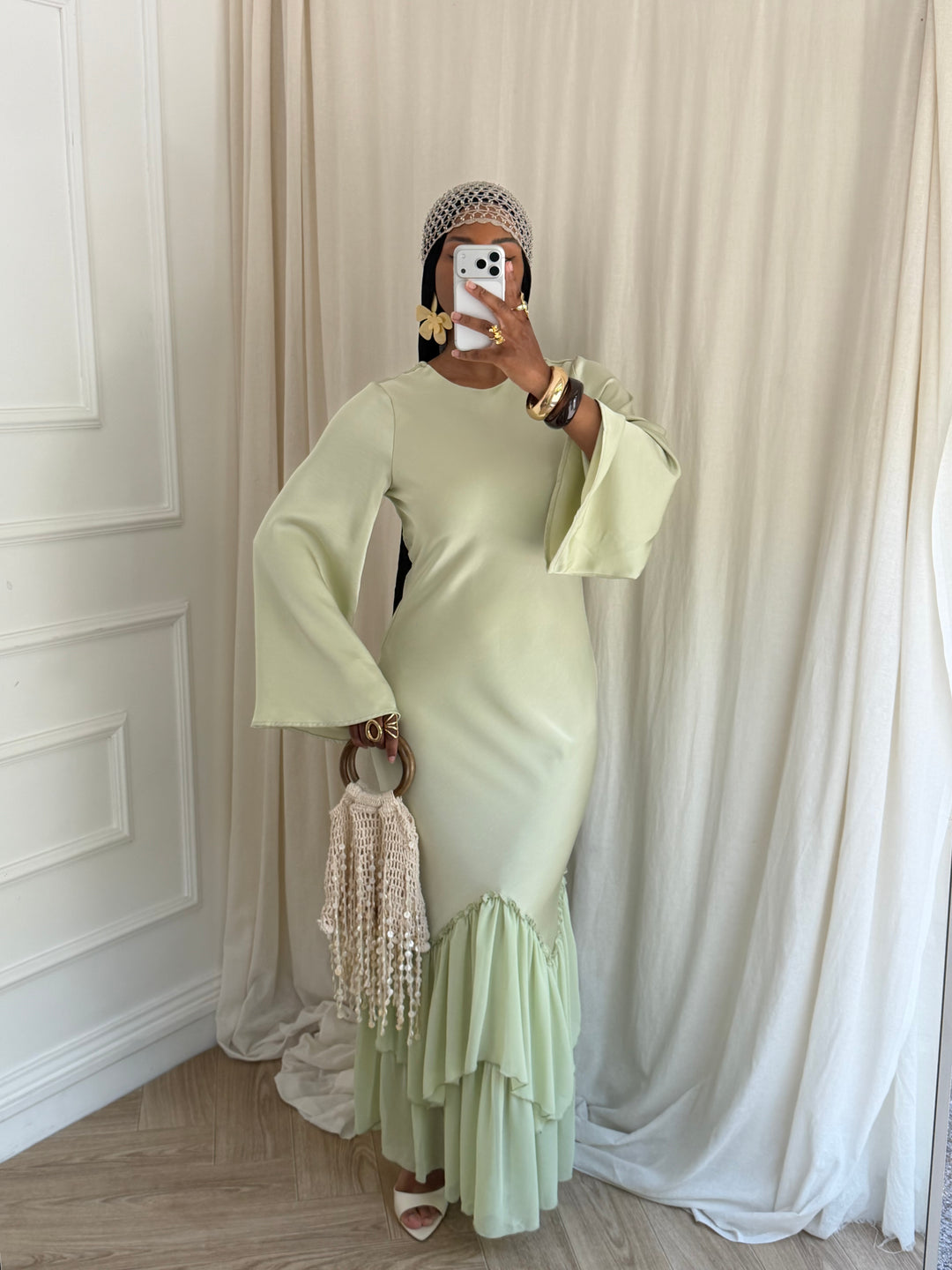ROBE NESRIN VERT