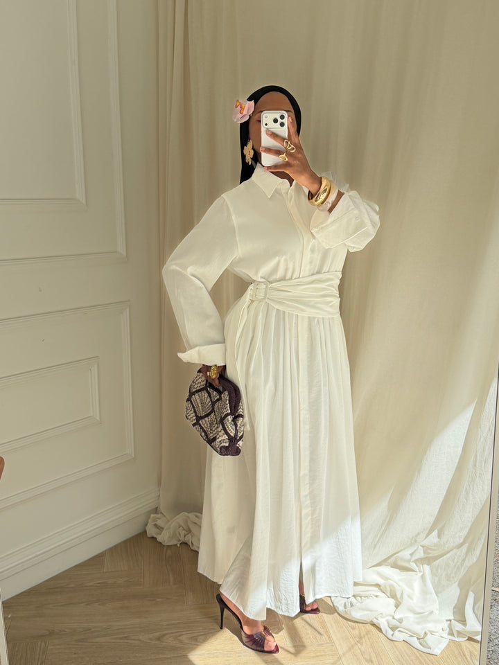 ROBE SOKONA BLANCHE