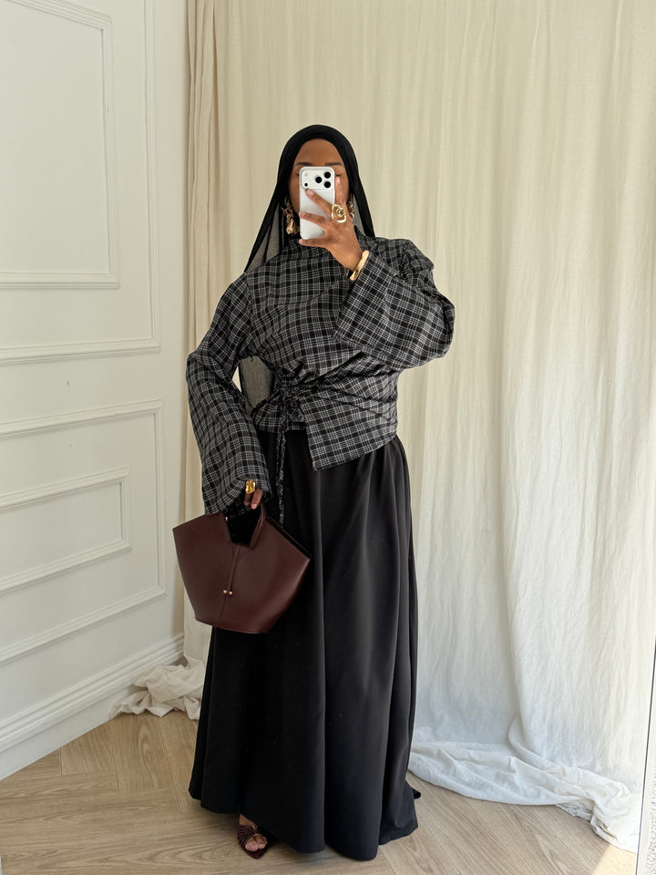 ENSEMBLE JUPE A CARREAUX