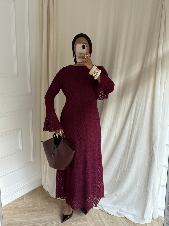 ROBE KAMARA BORDEAUX