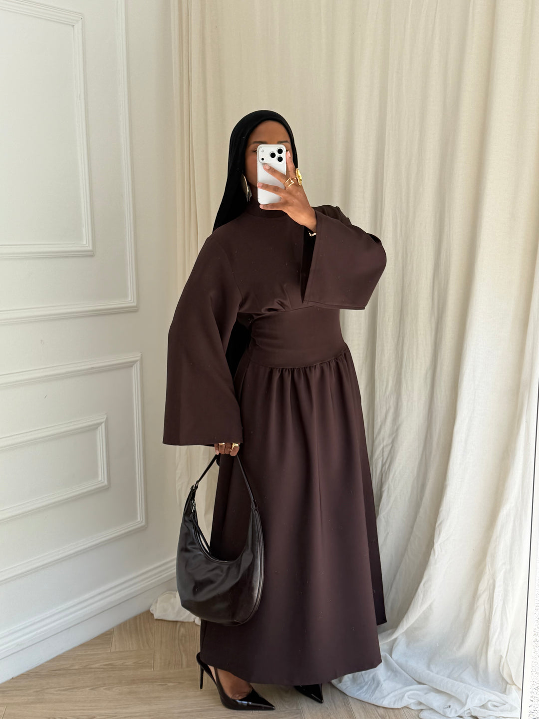 ROBE CINTRÉ JOHA MARRON