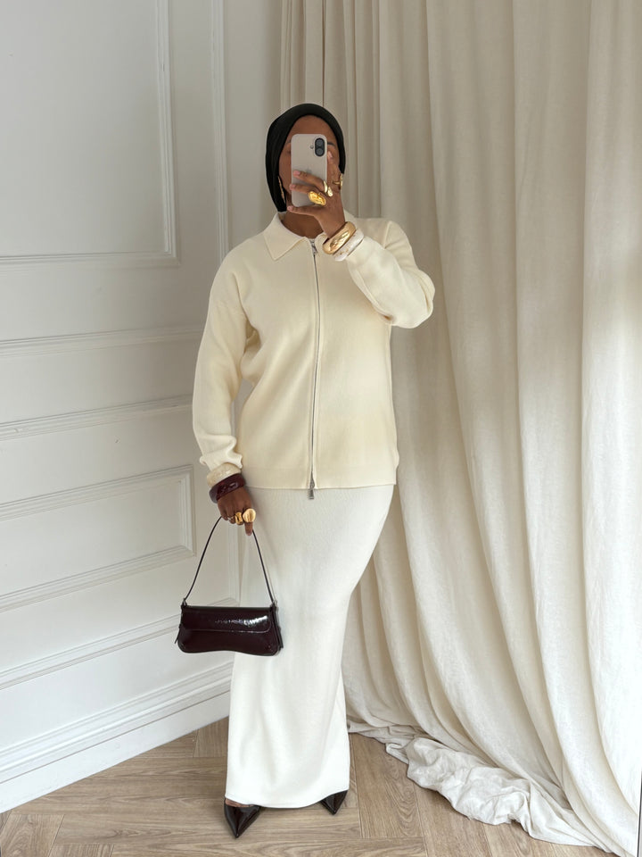 SET winter zip crème