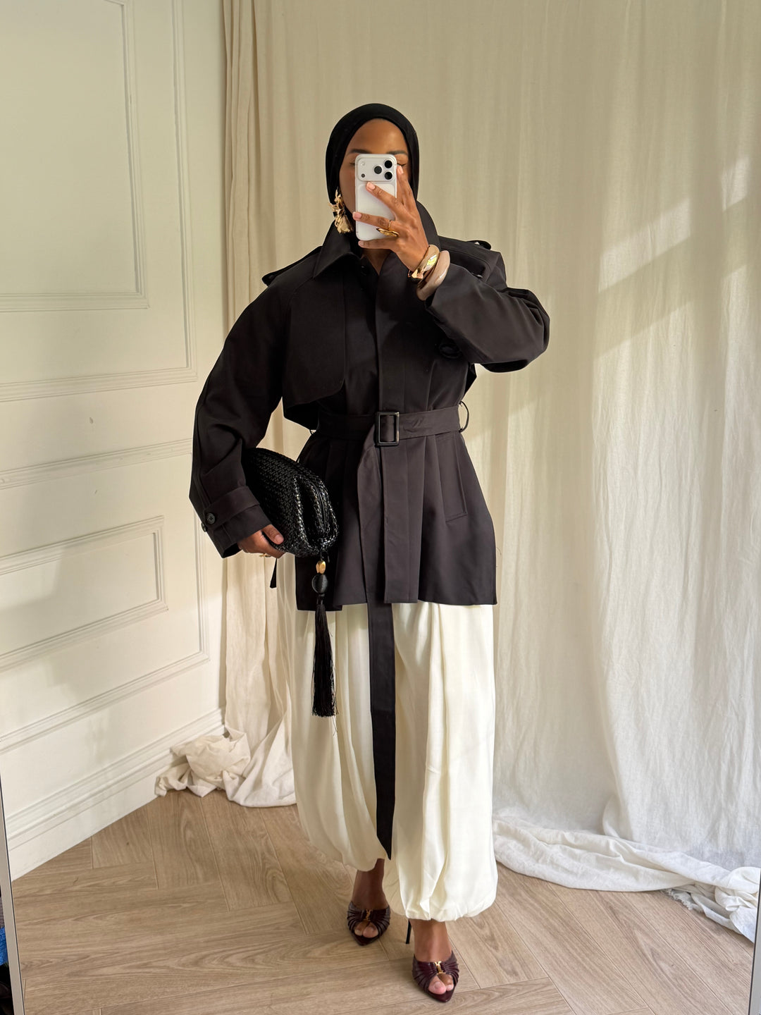 TRENCH COURT LUXURY NOIR