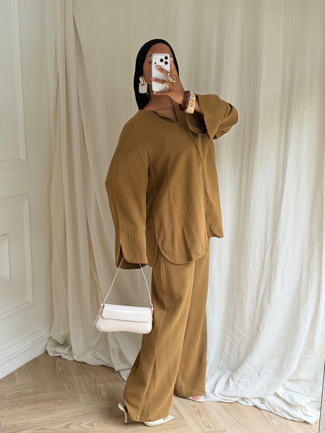 ENSEMBLE RAYON OLIVE
