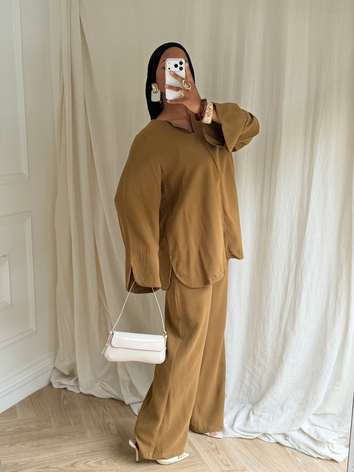 ENSEMBLE RAYON OLIVE