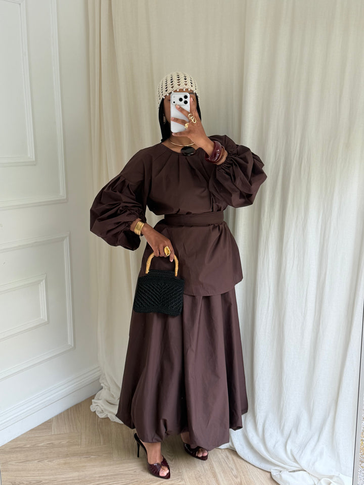 ENSEMBLE MAYYEM COTON COFFEE