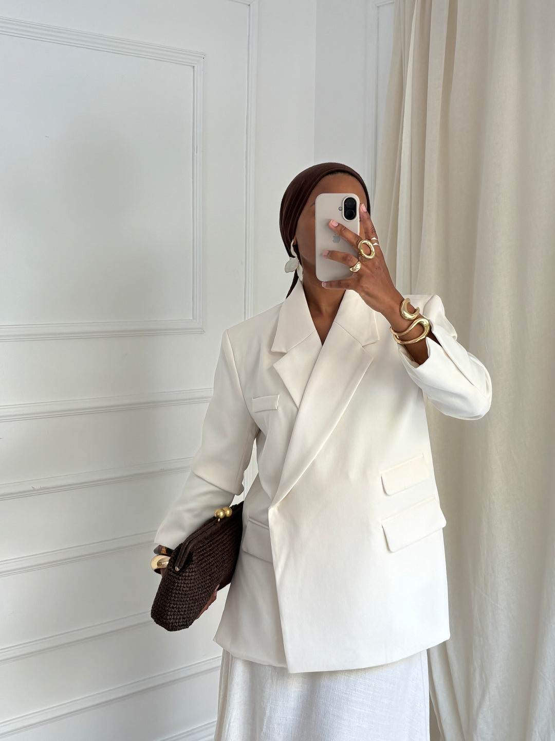 BLAZER PREMIUM ICÔNE ÉCRU