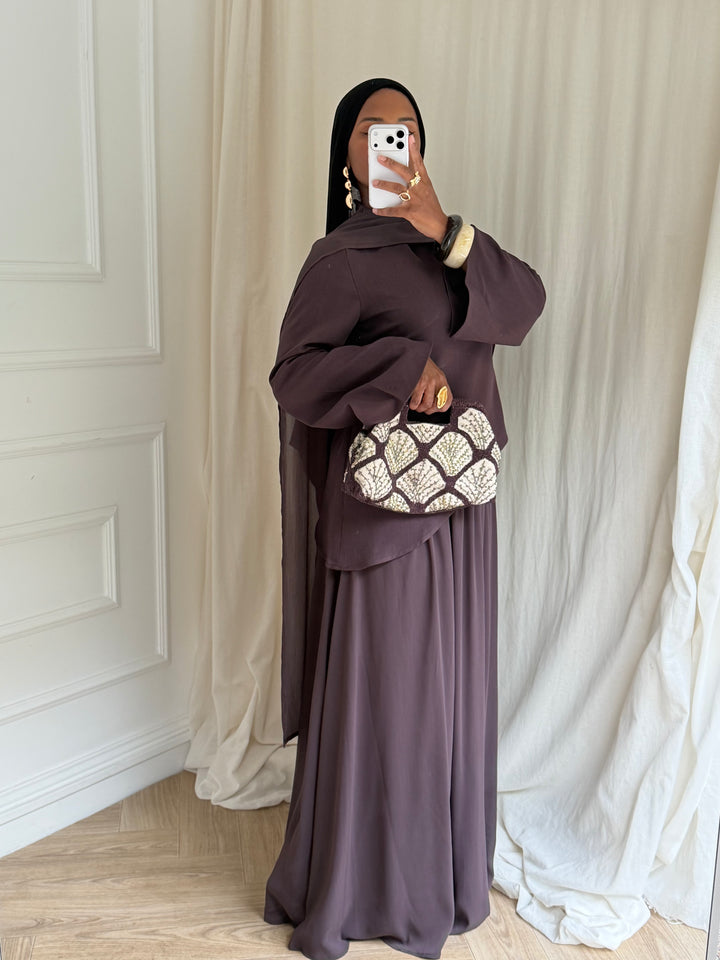 SET AMAYA AUBERGINE
