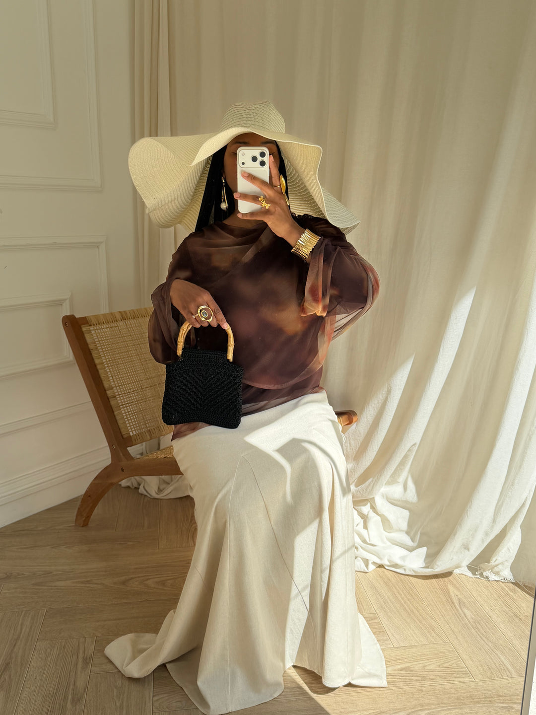 BLOUSE AYDA MARRON