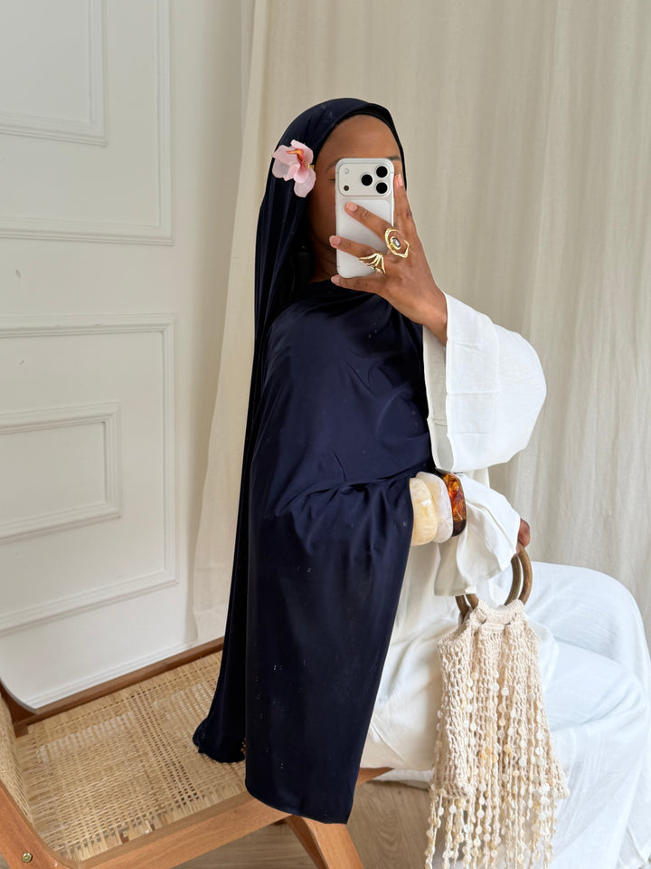 MAXI HIJAB JERSEY LIQUID BLEU NUIT