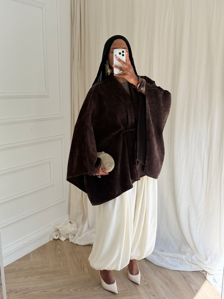 GILET NATI MARRON