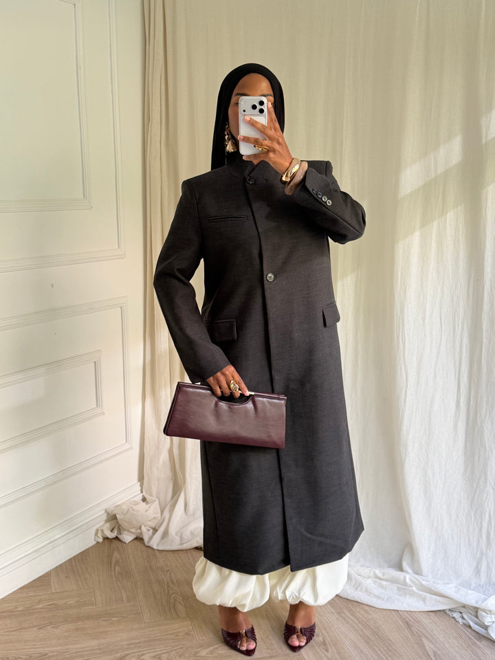 COAT LONG PREMIUM GRIS FONCÉ