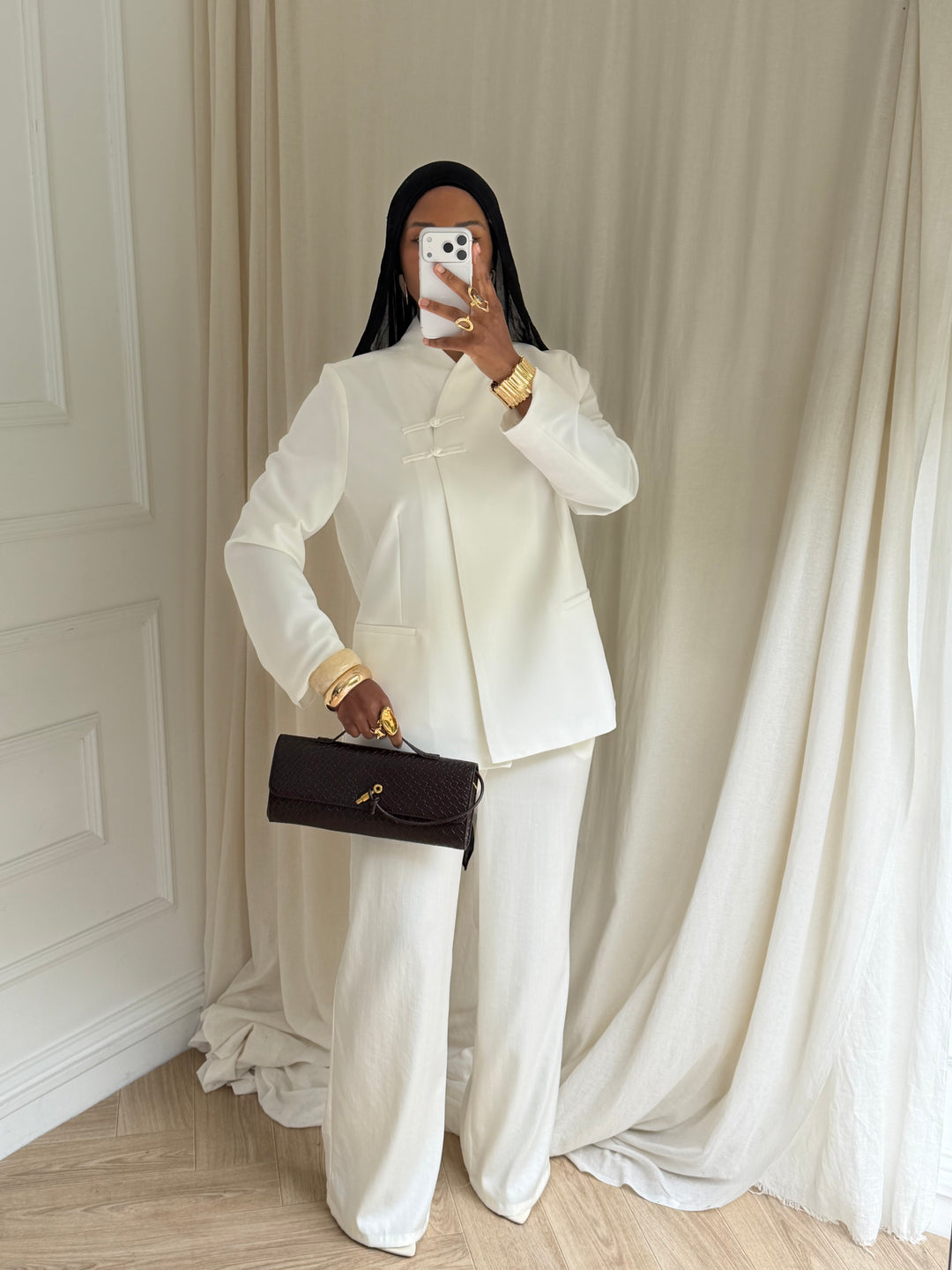 BLAZER CHINEZ BLANC