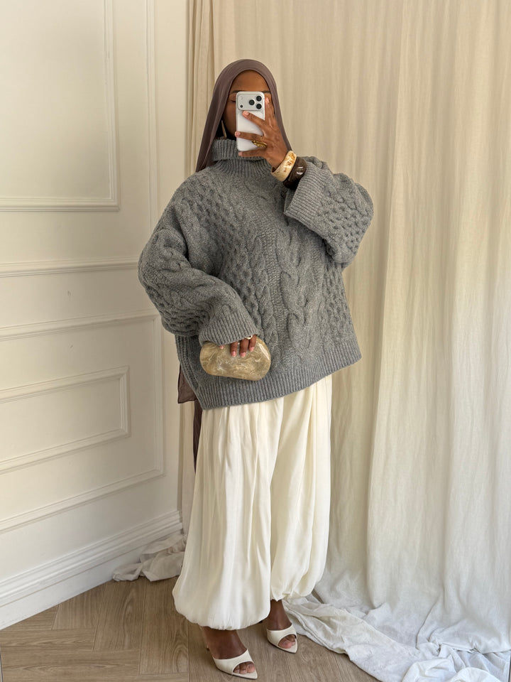 LE GROS PULL PREMIUM GRIS