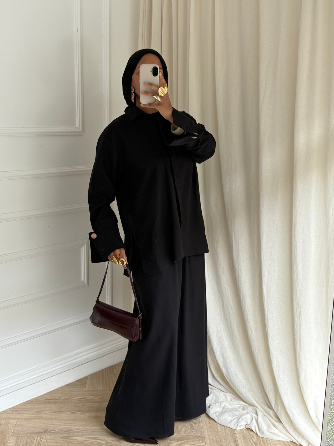 SET CHEMISE LINÉA NOIR