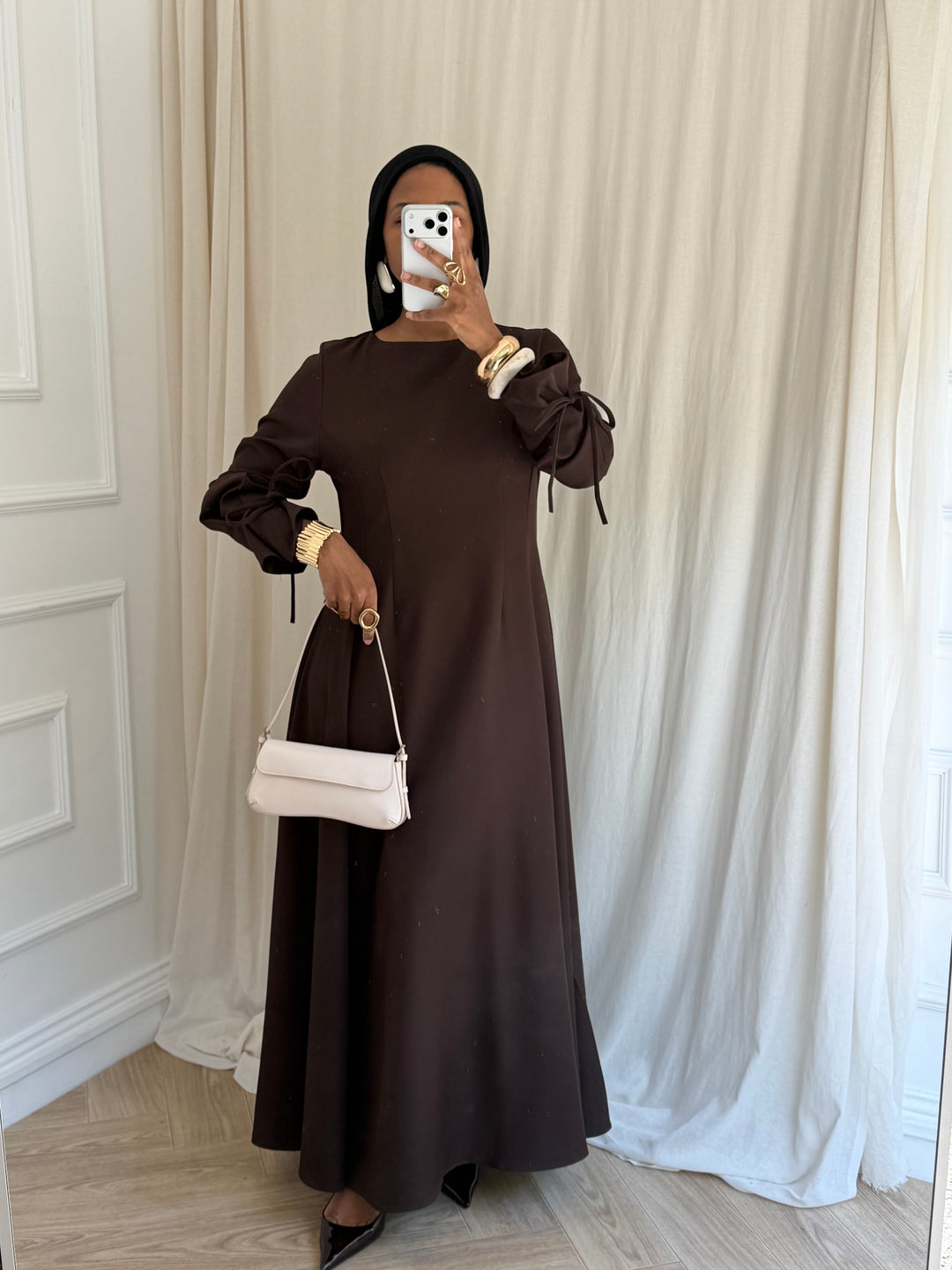 ROBE ÉLÉGANCIA CHOCOLAT