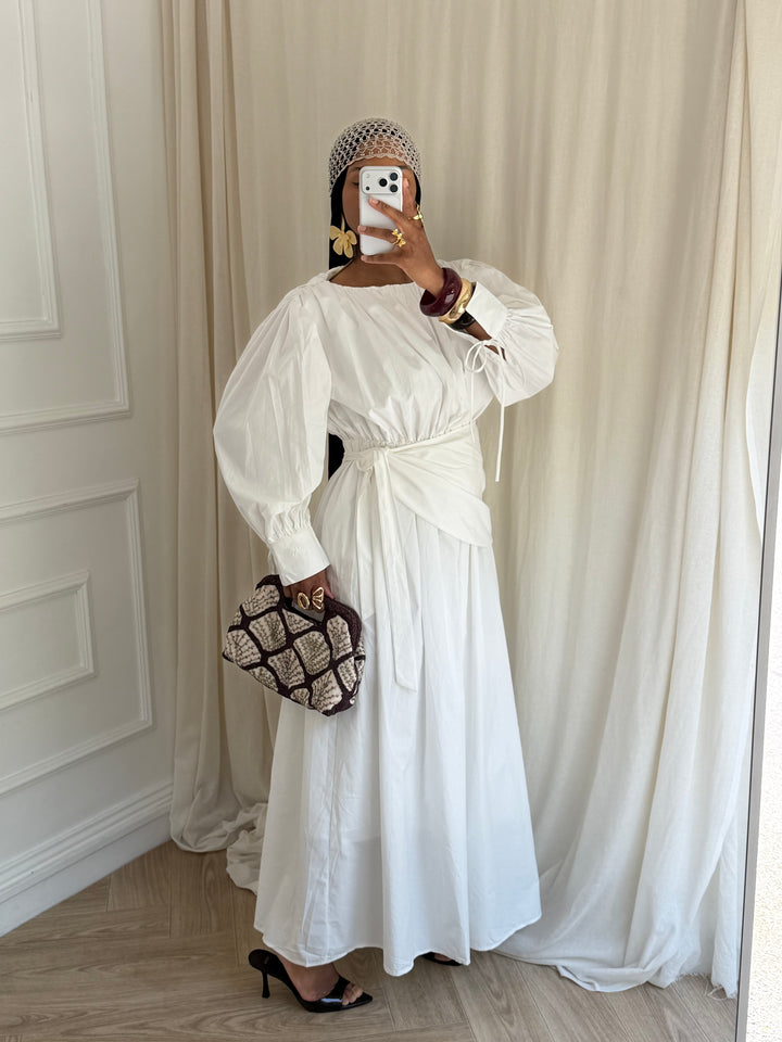 ROBE COTON KAYILI BLANCHE