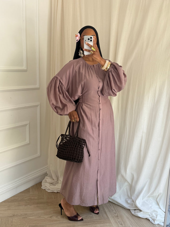 ROBE SOMALYA VIEUX ROSE