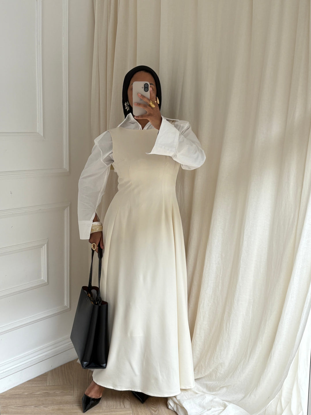 ROBE TAILLEUR CRÈME