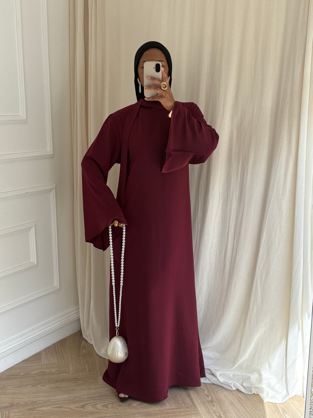 ROBE TANYA BORDEAUX