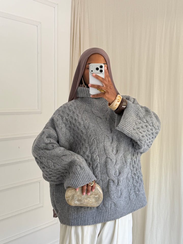 LE GROS PULL PREMIUM GRIS