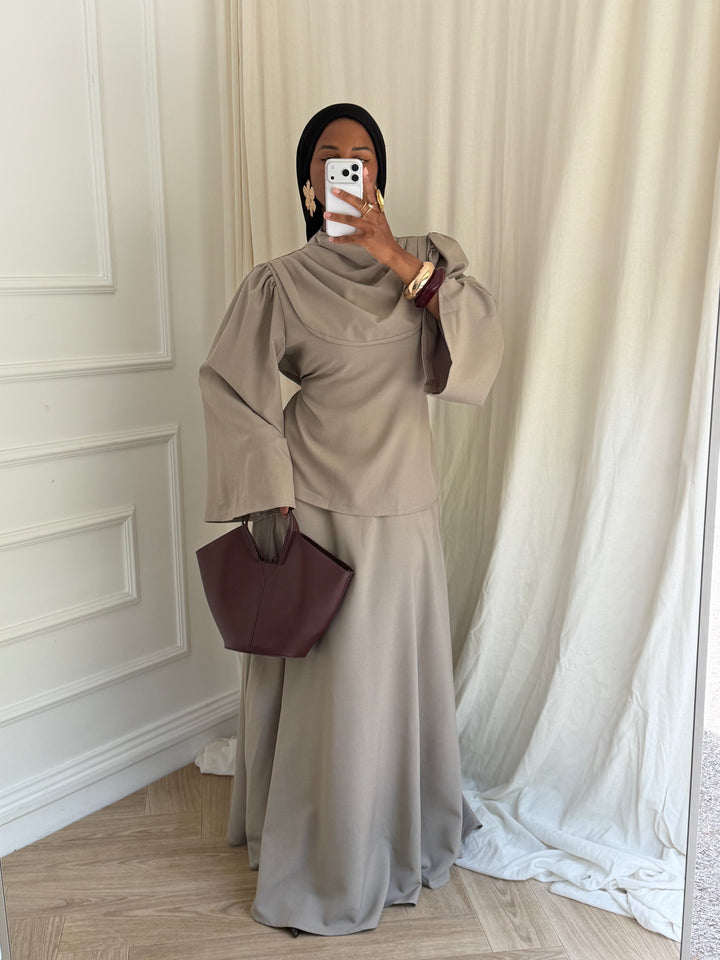 ENSEMBLE HANNA AUTOMNE TAUPE CLAIR
