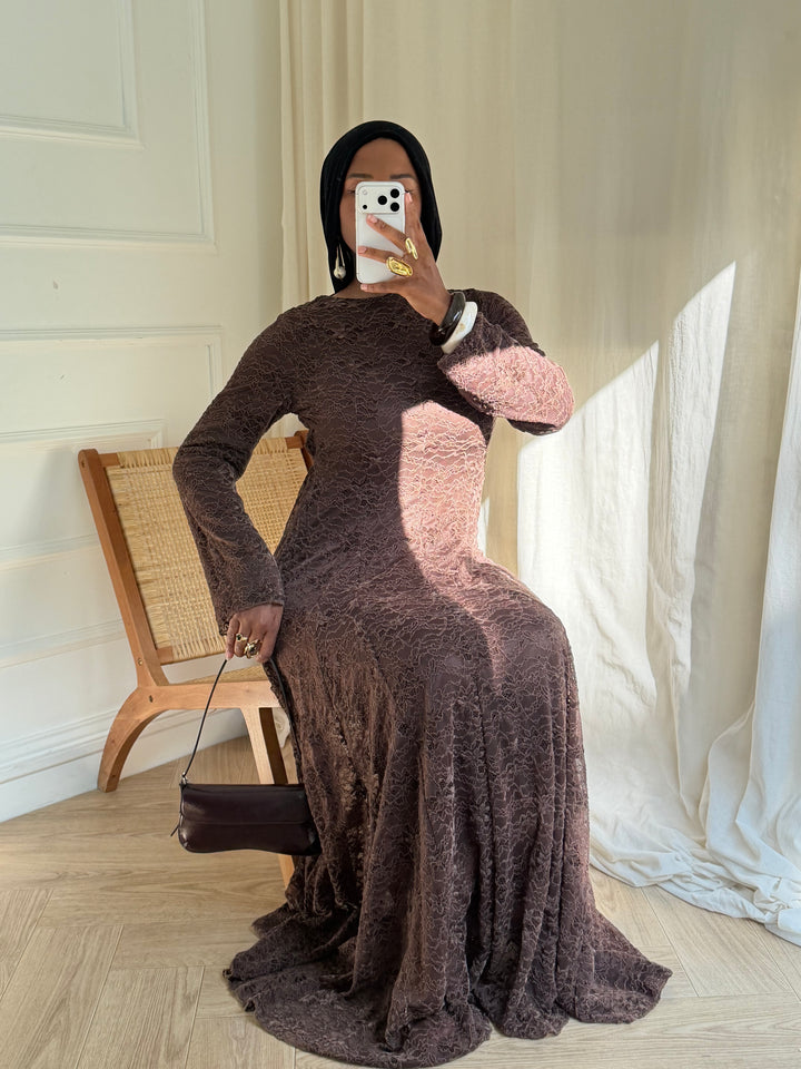 ROBE ODETTE MARRON