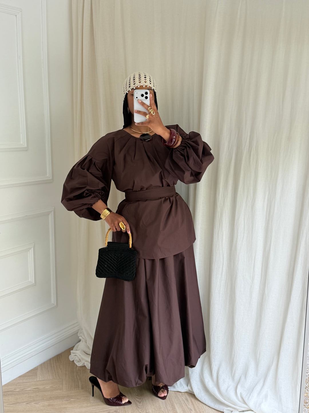 ENSEMBLE MAYYEM COTON COFFEE