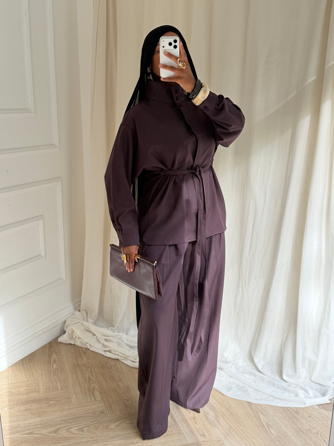 SET BLOUSE Manhattan PRUNE