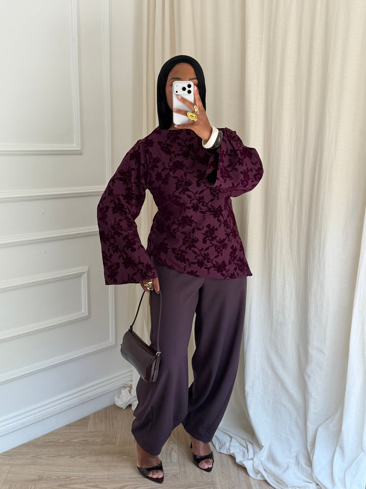 BLOUSE DALIA PRUNE