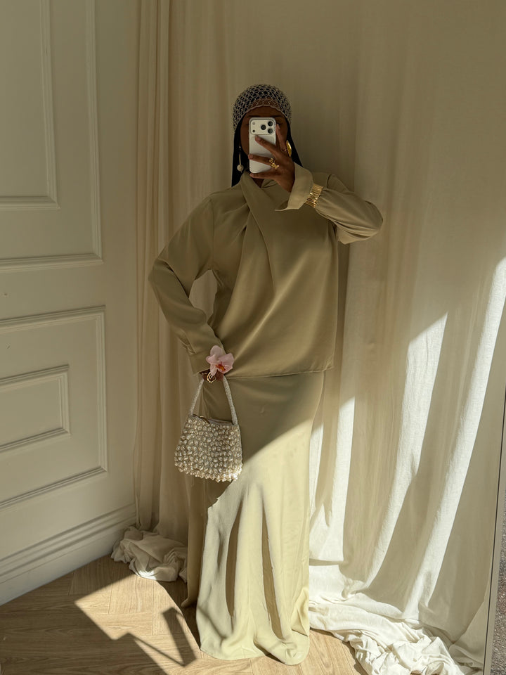 ENSEMBLE DILARA VERT AMANDE