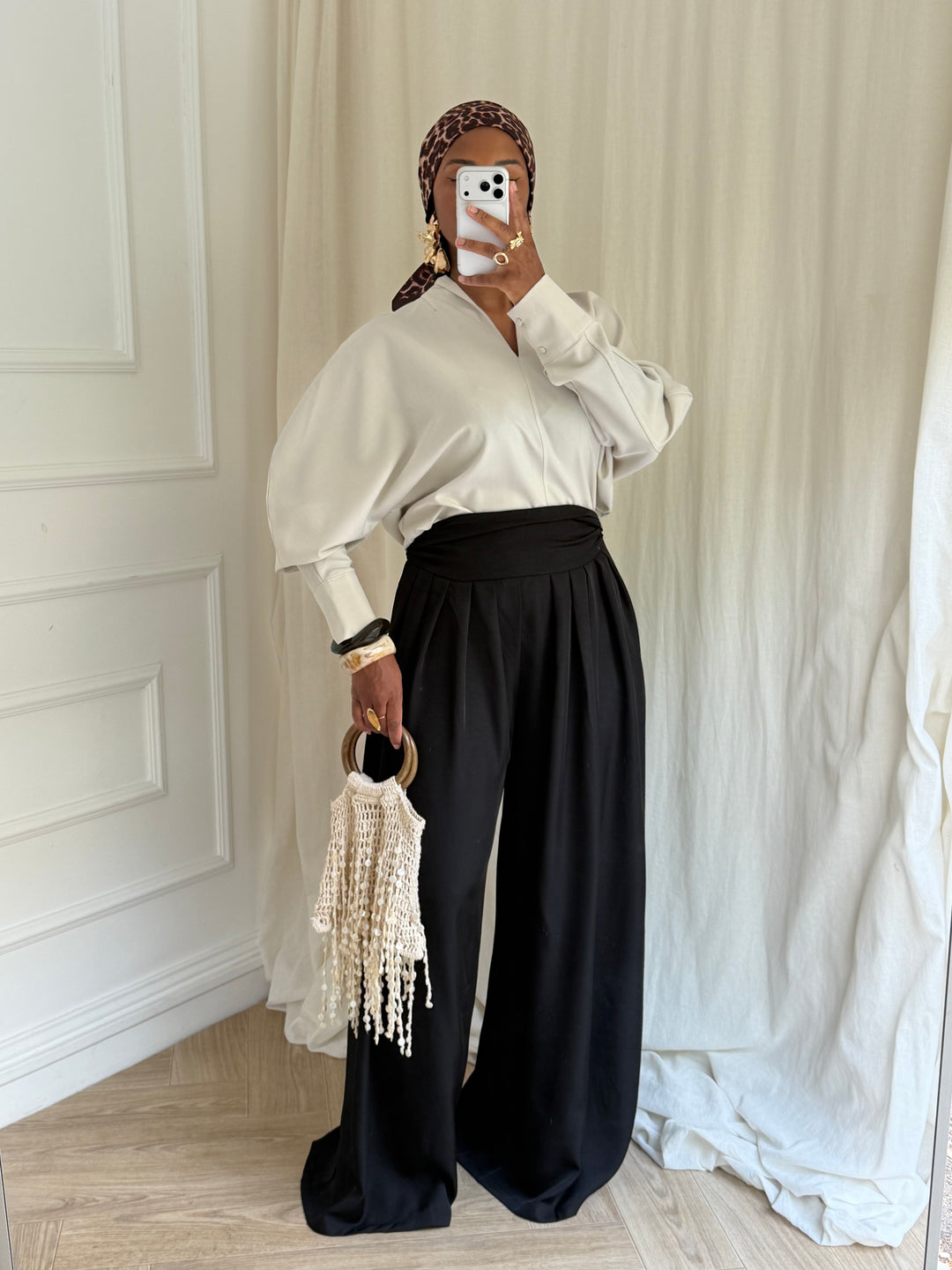 PANTALON LARGE NOIR