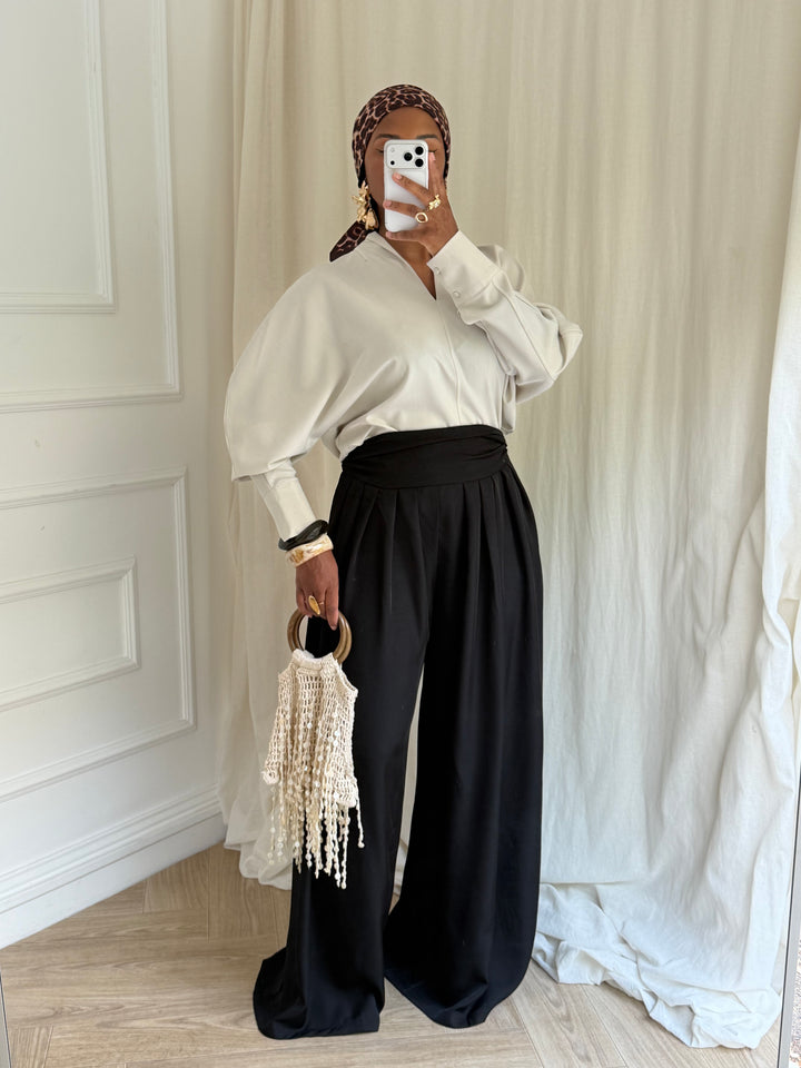PANTALON LARGE NOIR
